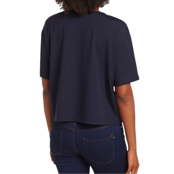 Trina Turk Isla 2 Boxy Cropped Embroidered Top Watermelon Large Pink Shirt - Picture 9 of 9